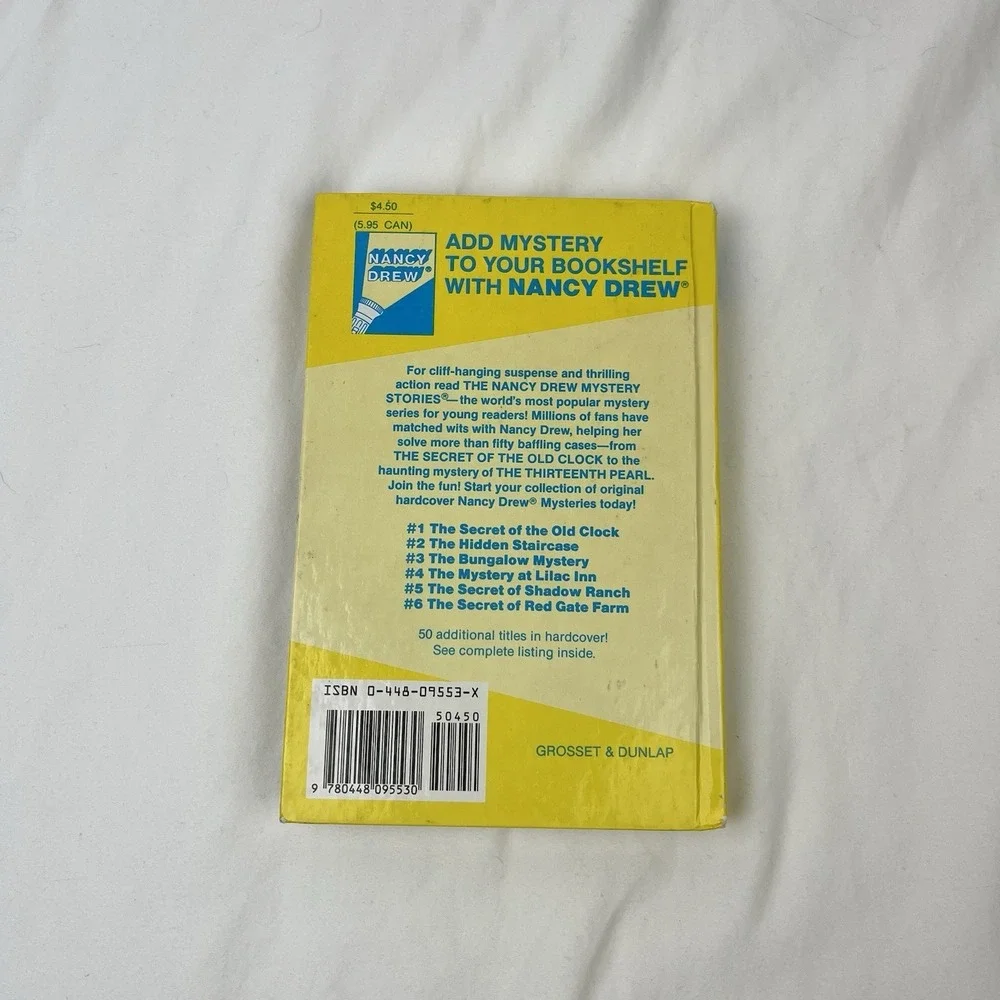 Nancy Drew # 53 The Sky Phantom Carolyn Keene Vintage Hardcover‎ 1989 Printing